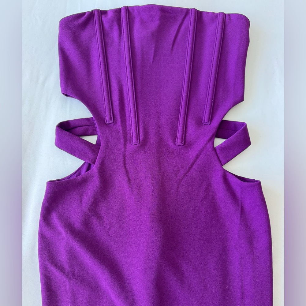 Meshki Rich Purple/ Magenta Cut Out Dress💜